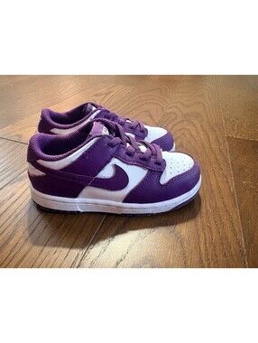 Nike Dunk Retro Low viotech purple white TD toddler size 10c